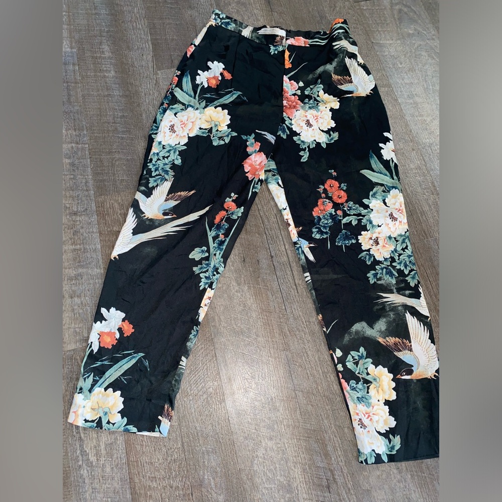 Zara Basic Collection Printed Trousers - image 4